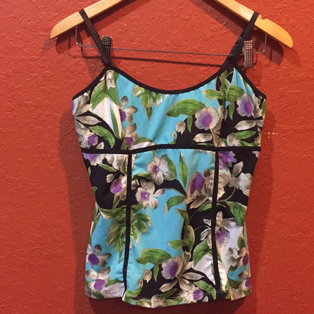 Cache bright floral printed Camisole